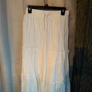 Elegant White Maxi Skirt